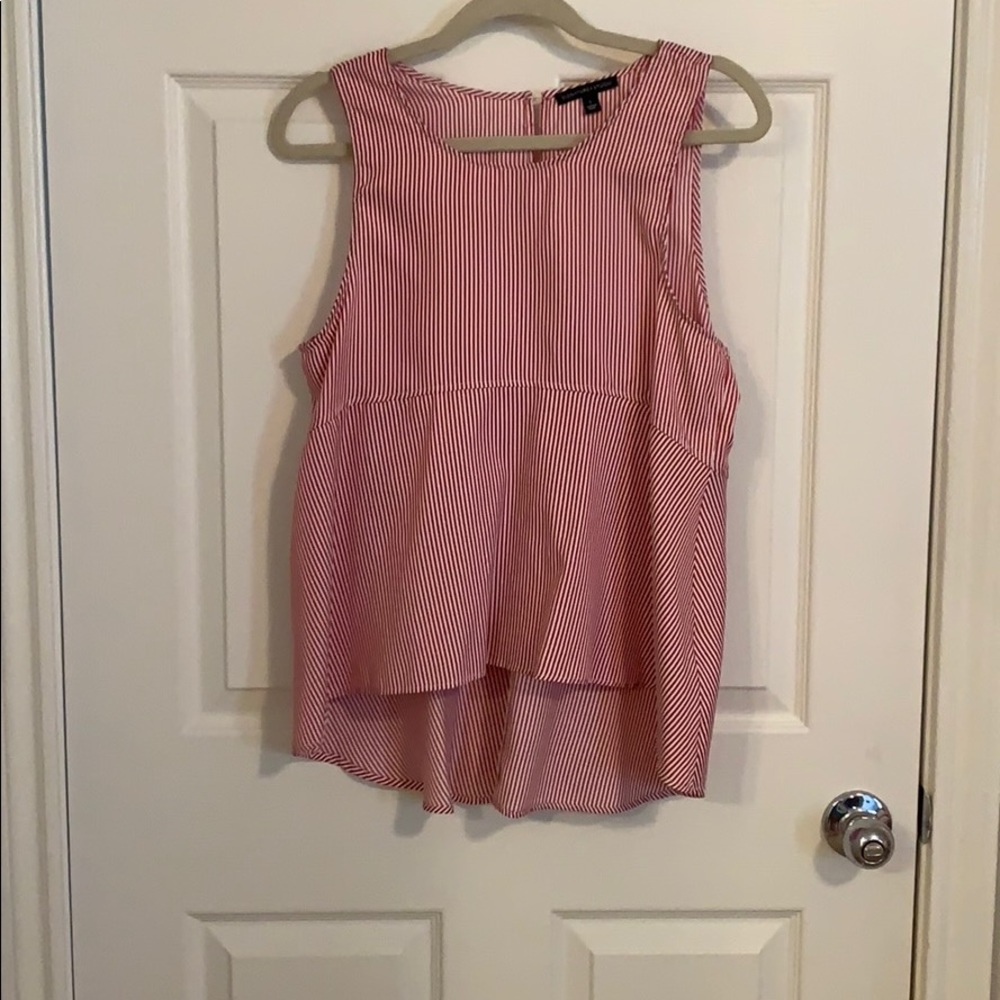 Light Red/Light Pink Stripe Tank